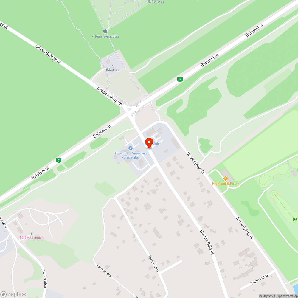 Balatoni út - Bartók Béla út kereszteződésében bejelentés helye