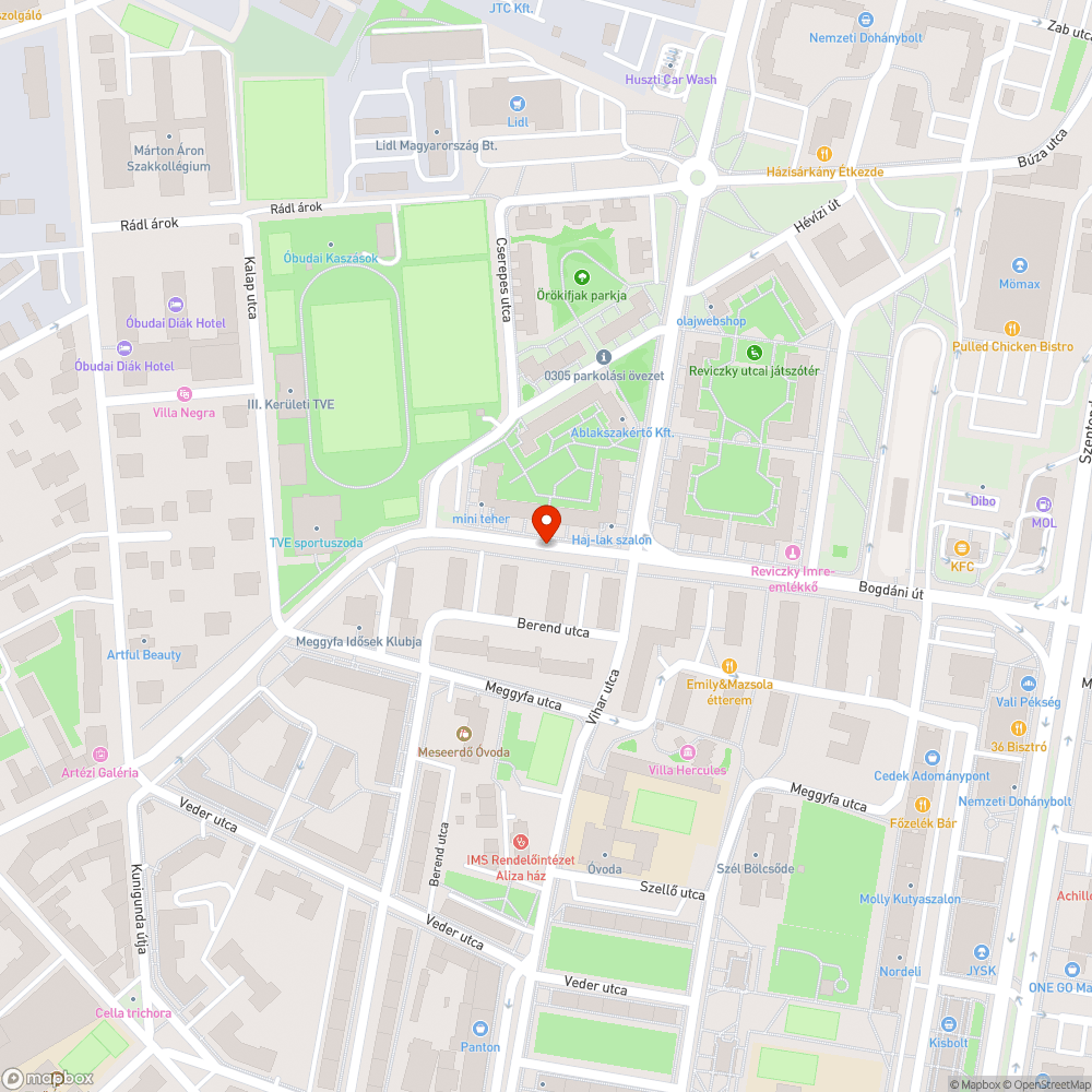 Elhagyott telefonfülke bejelentés helye