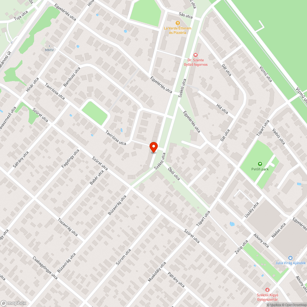 Ritkán működő lámpa a Széktó utcában bejelentés helye