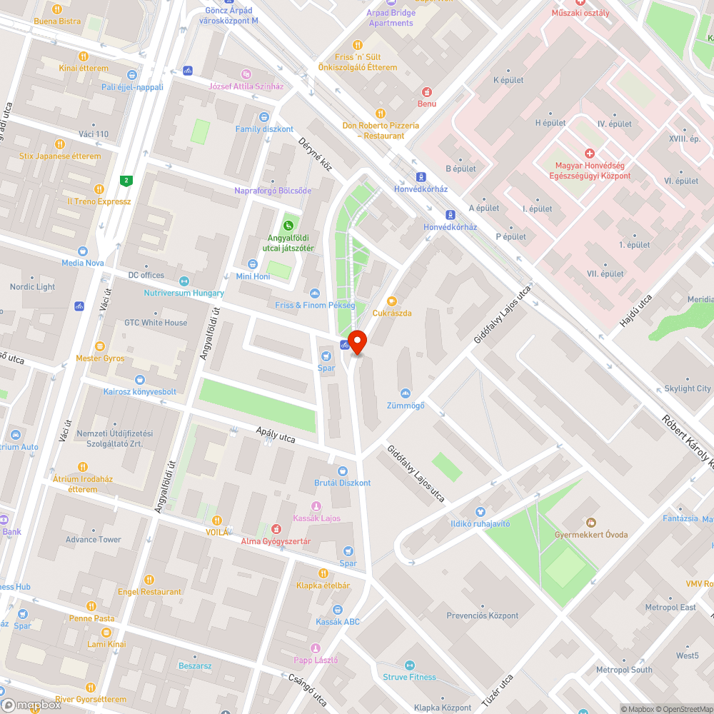 Elhagyott korlátok bejelentés helye