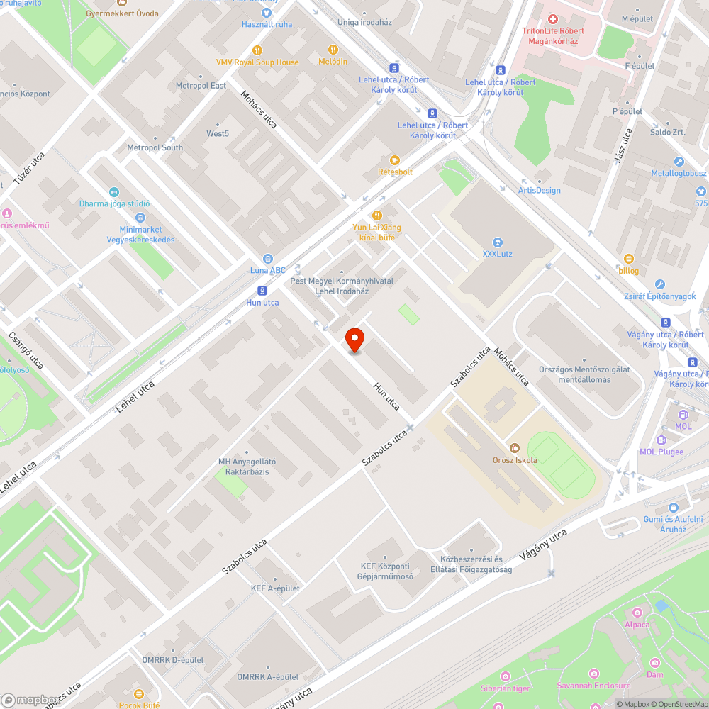 Elhagyott rendszám nélküli jármű bejelentés helye