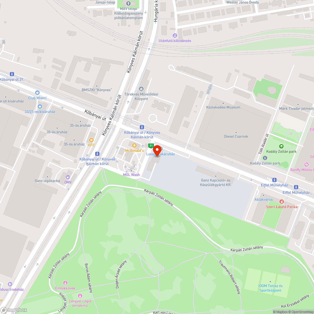 Rozsdás oszlopok bejelentés helye