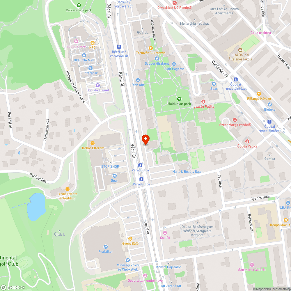 Hiányzó járdaszakasz bejelentés helye