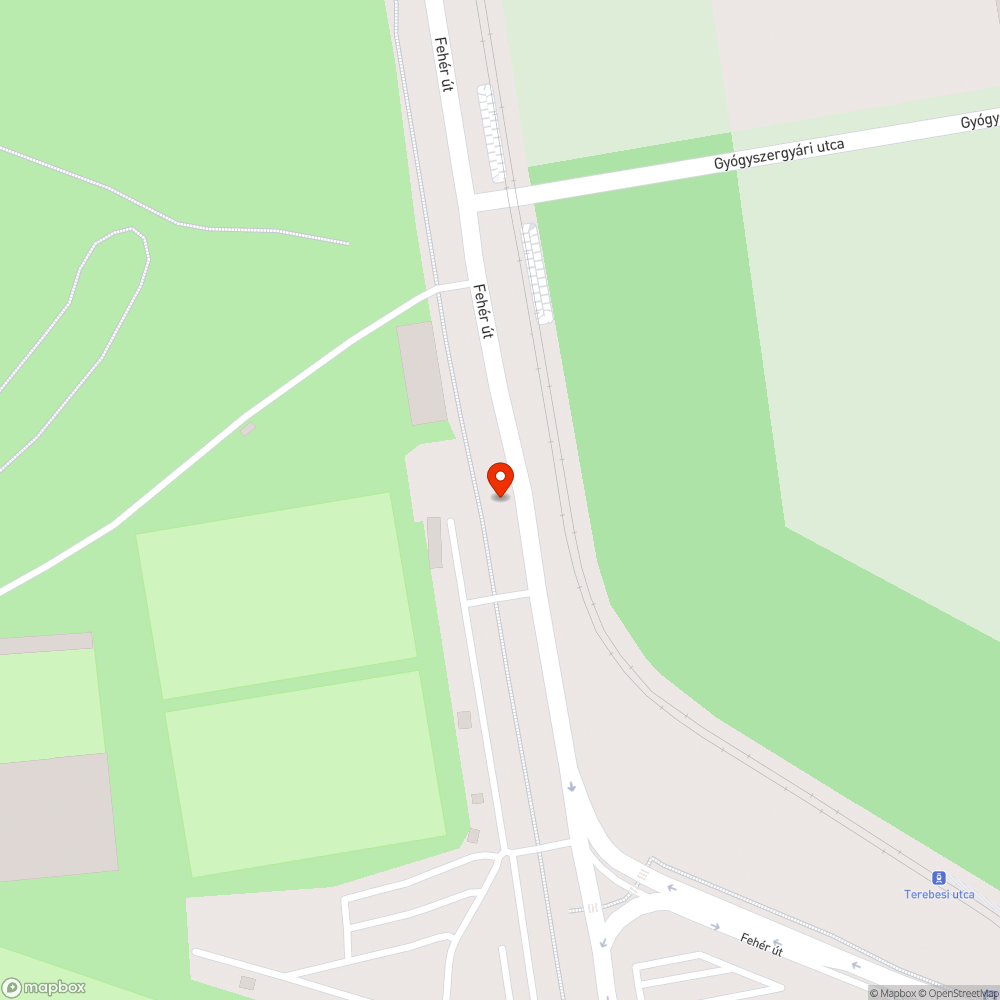 Beszakadt aknafedél a Fehér úton bejelentés helye