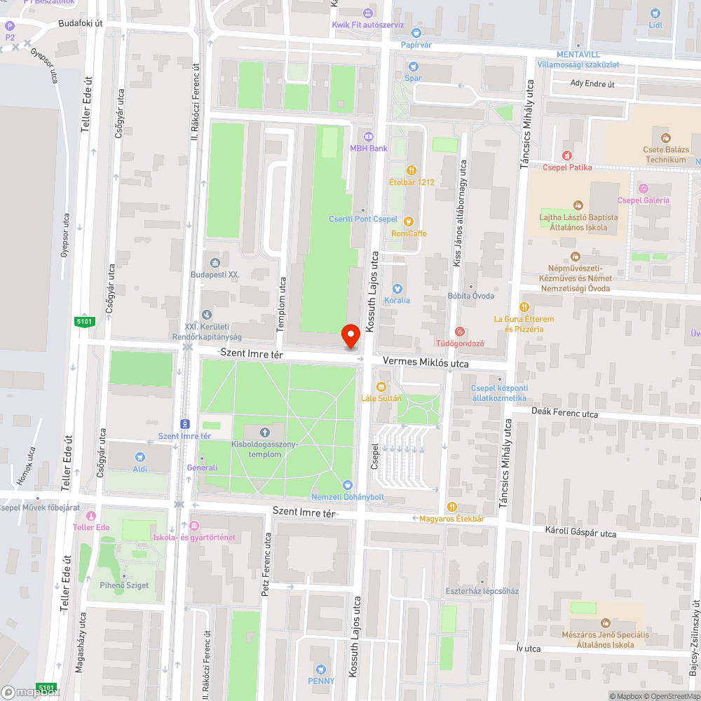 Mélyedés a járdán bejelentés helye