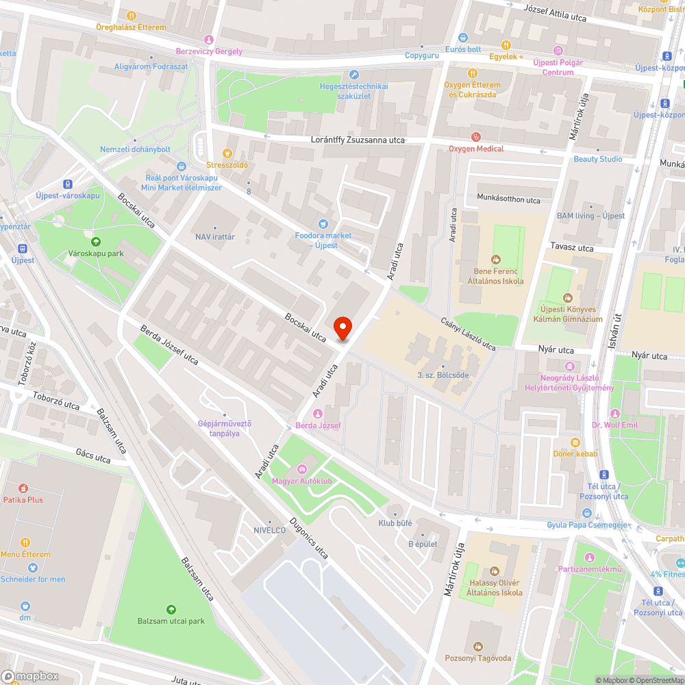 Járdán parkolás bejelentés helye