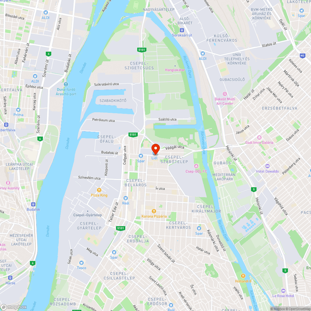 Elfordult oszlop - Csepel, Lidl bejelentés helye