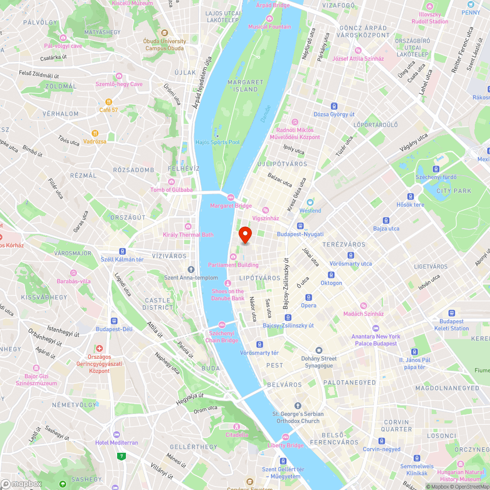 Kossuth tér vízelvezetés bejelentés helye