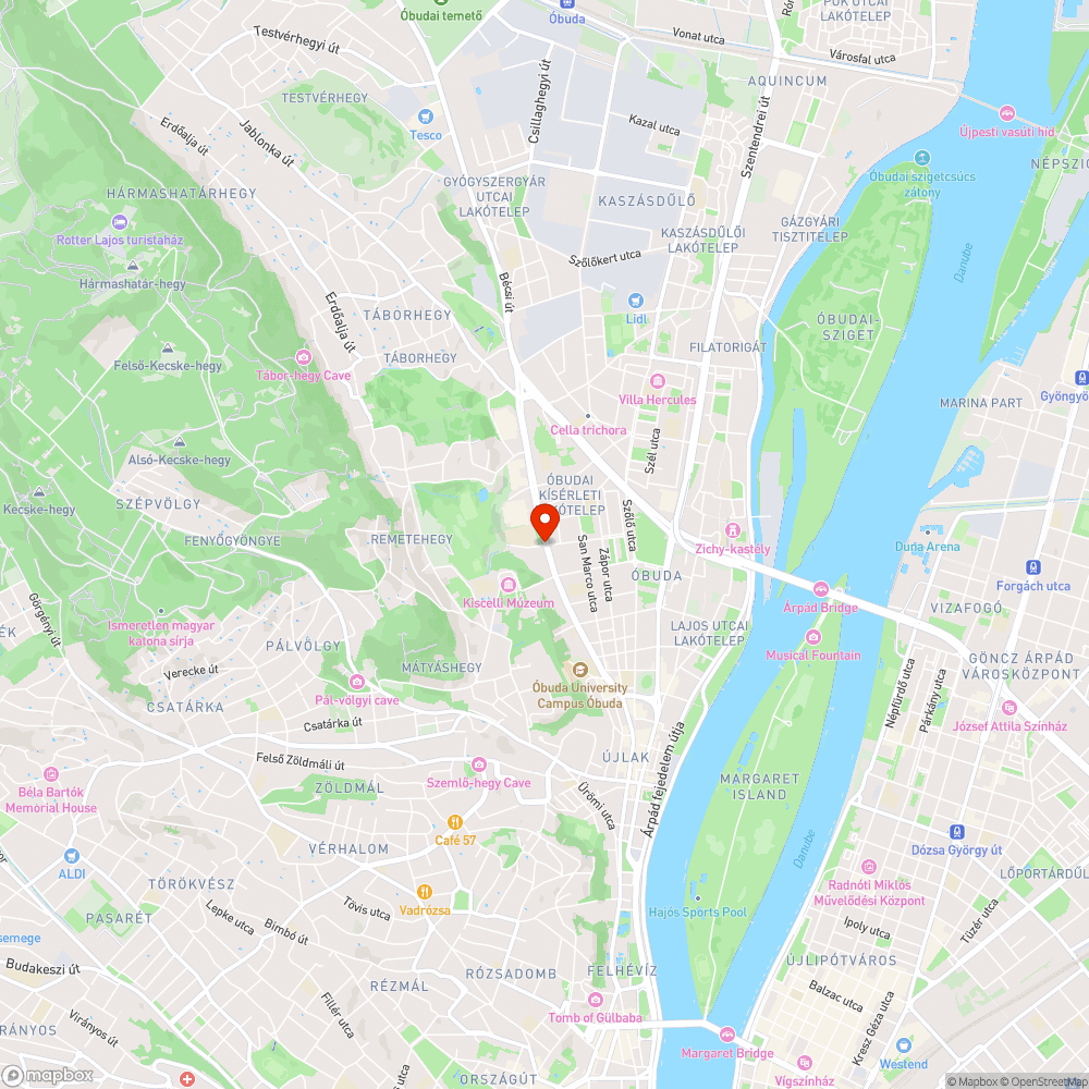 Bécsi út lámpaoszlopok bejelentés helye