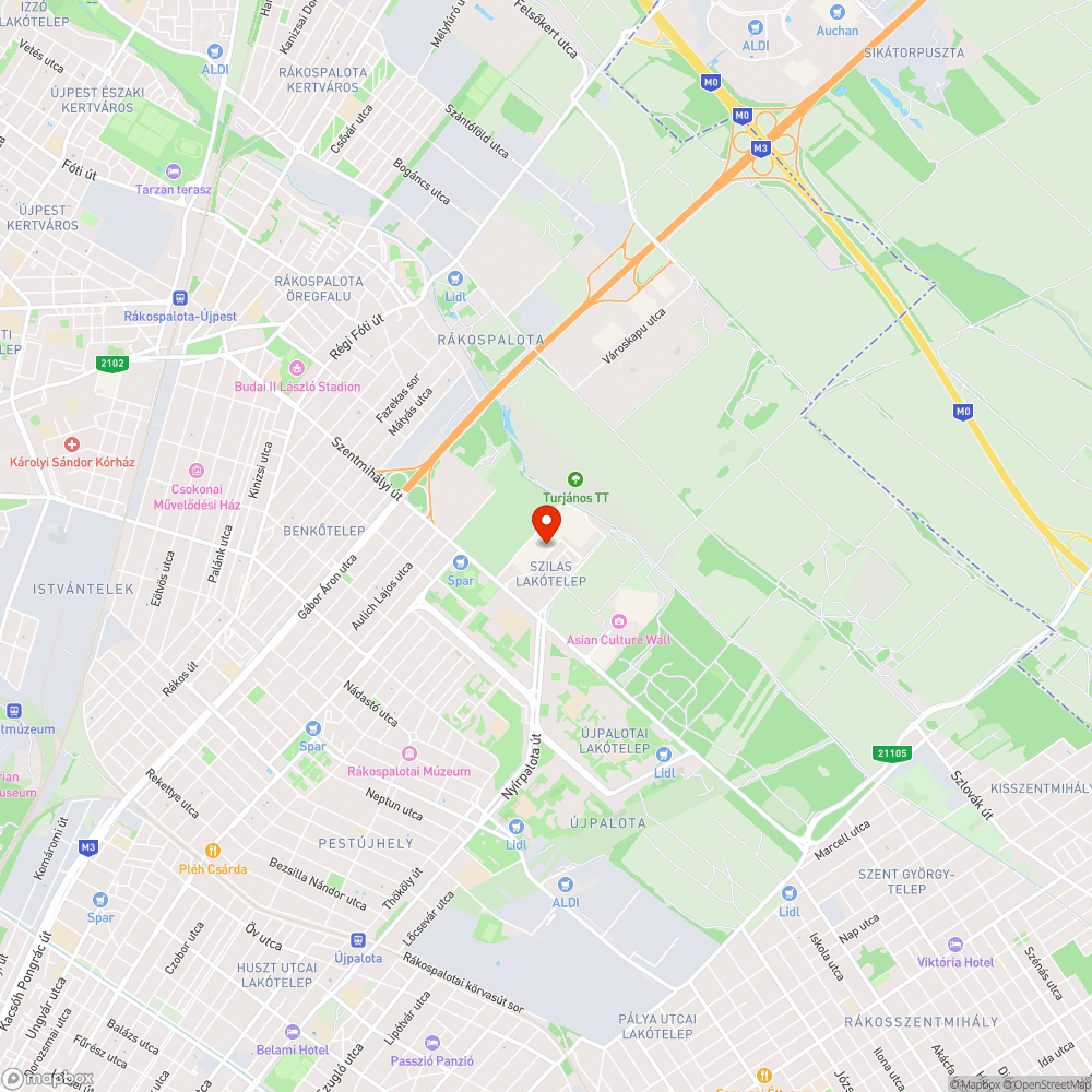 Hatalmas kátyú a Pólus Center parkolójában bejelentés helye