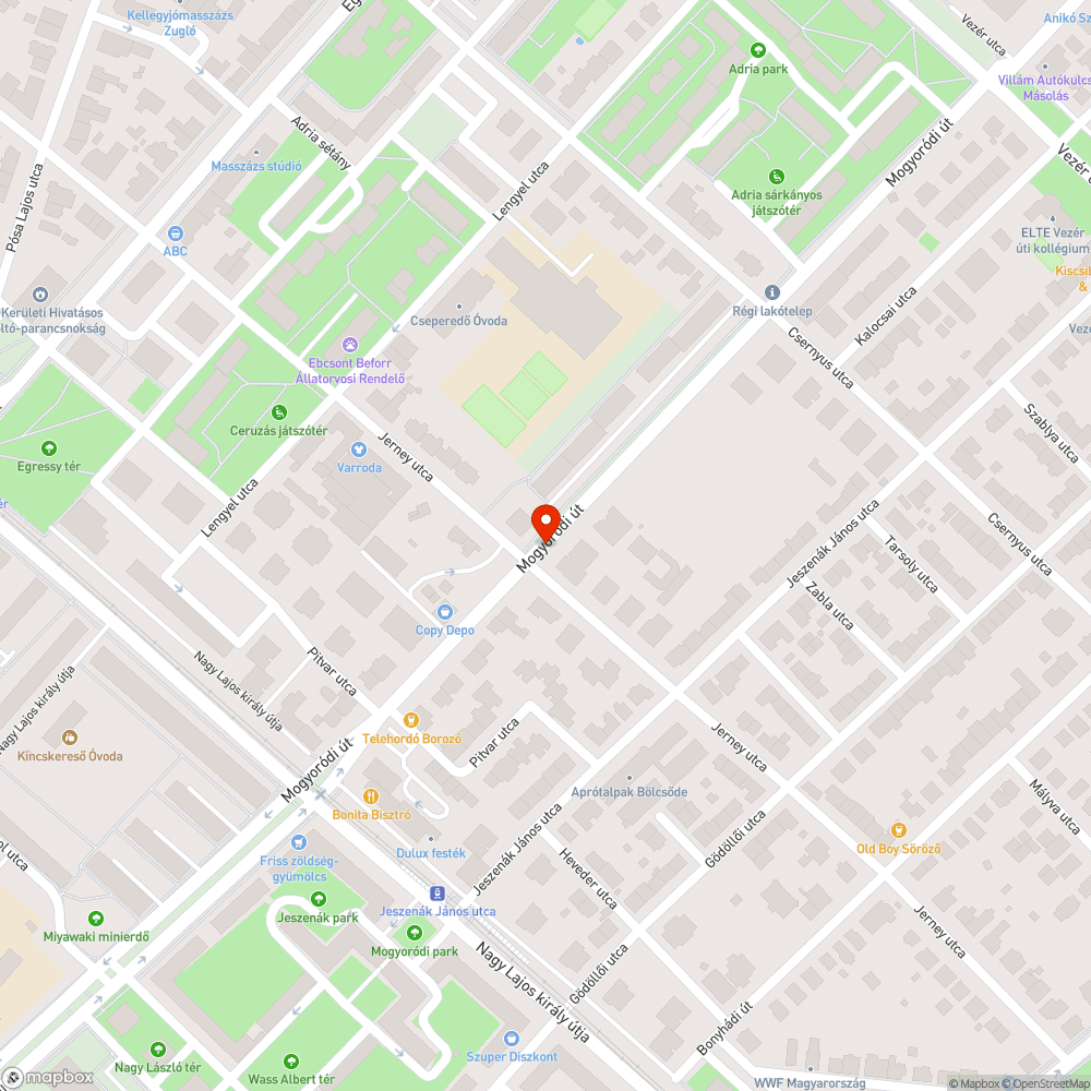 Veszélyes gyalogátkelő hely iskola, óvodák, játszótér környékén bejelentés helye