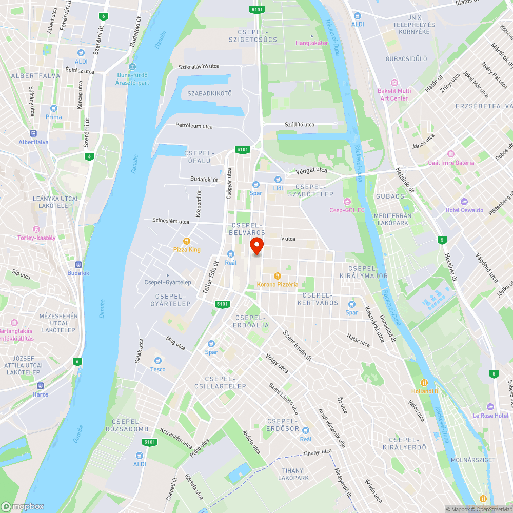 Kiégett izzó - Sétáló utca bejelentés helye