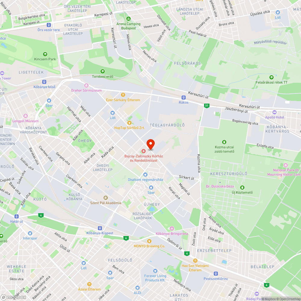 Életveszélyes fák bejelentés helye