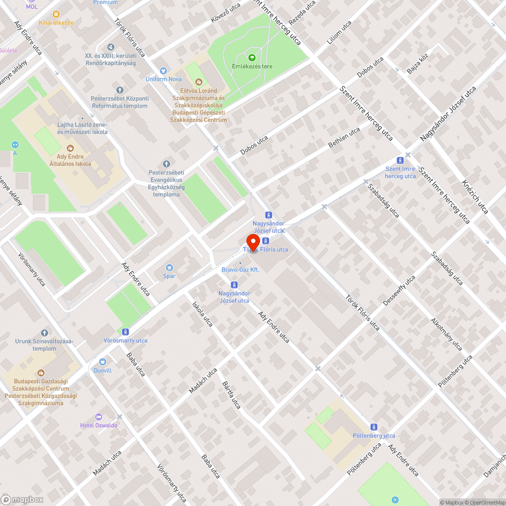 Megsüllyedt aknafedél bejelentés helye