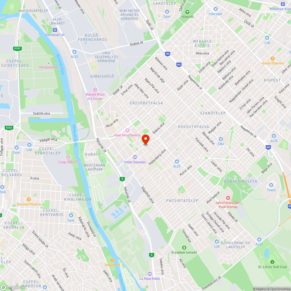 Fák hiánya - Nagysándor József utca bejelentés helye