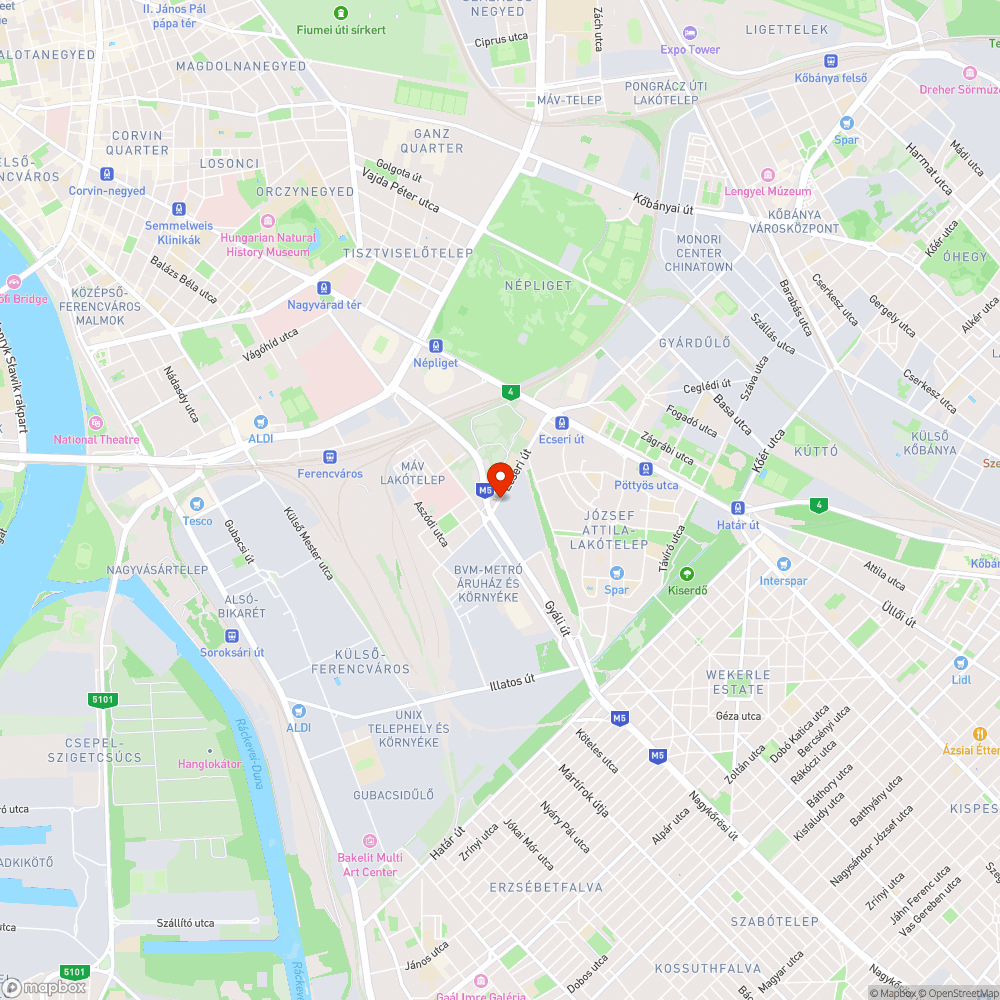 Ázik a metró lejárata az Ecseri úton bejelentés helye