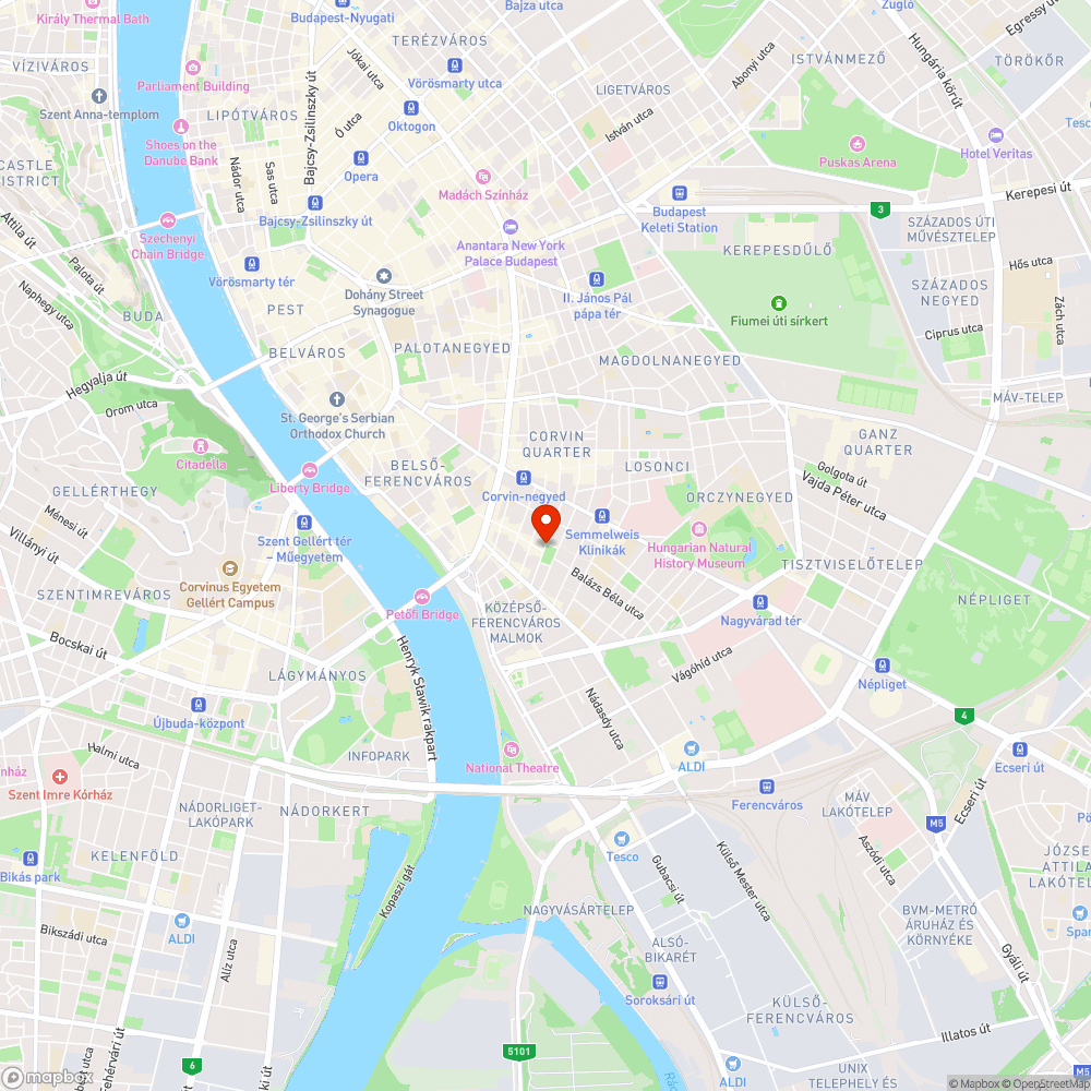 Ferenc téri "wc" és szemeteszsákok bejelentés helye