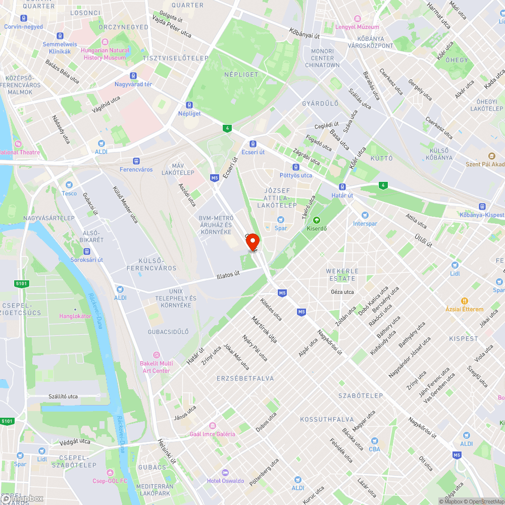 Szemétlerakó bejelentés helye