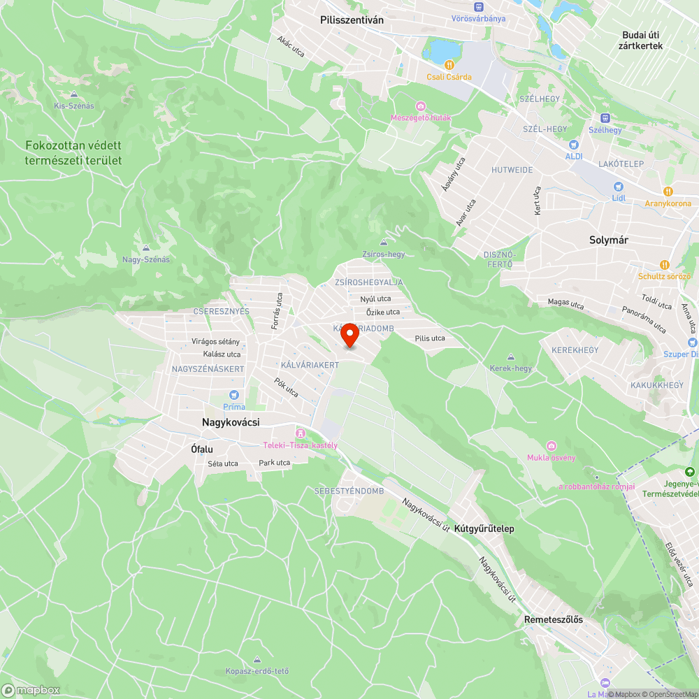 kátyú bejelentés helye