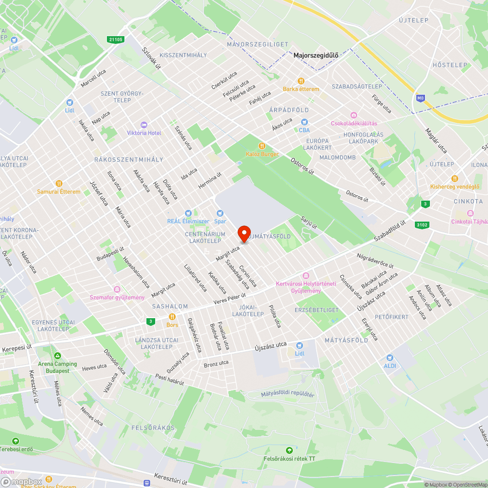 balesetveszélyes buszmegálló-burkolat bejelentés helye