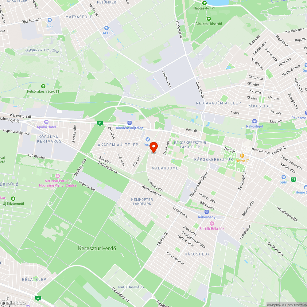 A "Száraz lábbal" projekthez bejelentés helye