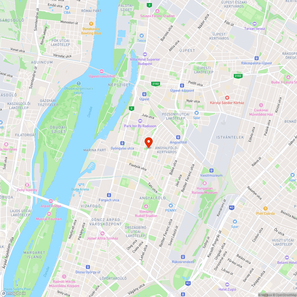 Kátyú a XIII. Göncöl#Gyöngyösi kereszteződésben bejelentés helye