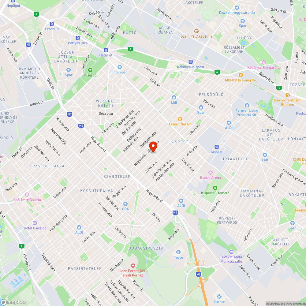 Közvilágítás - Mészáros L. utca - Árpád utca bejelentés helye