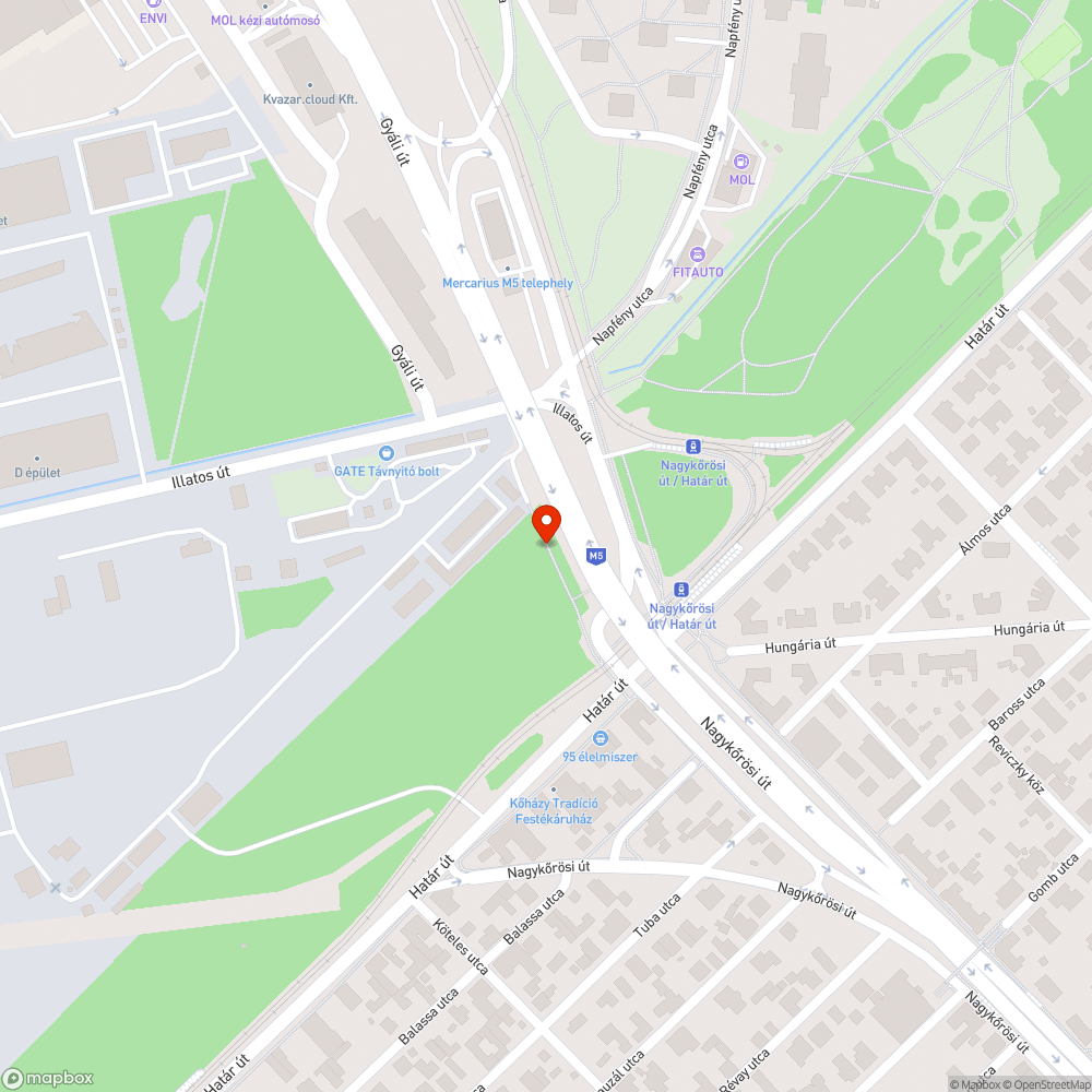 Irdatlan szeméthegyek a Nagykőrösi úti felüljáró alatt bejelentés helye