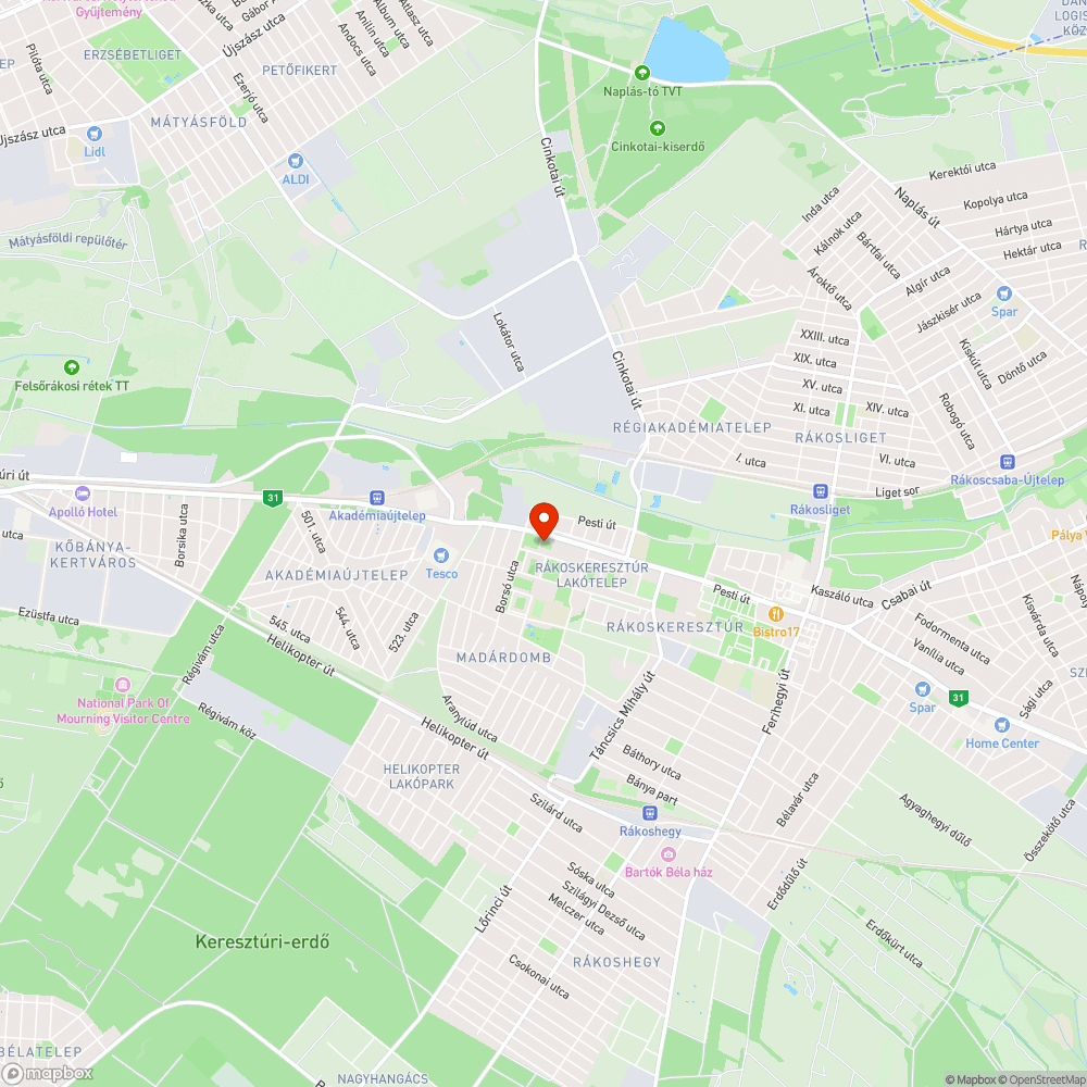 Szemét... bejelentés helye