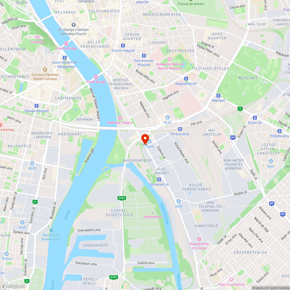 Megálló: Koppány utca bejelentés helye