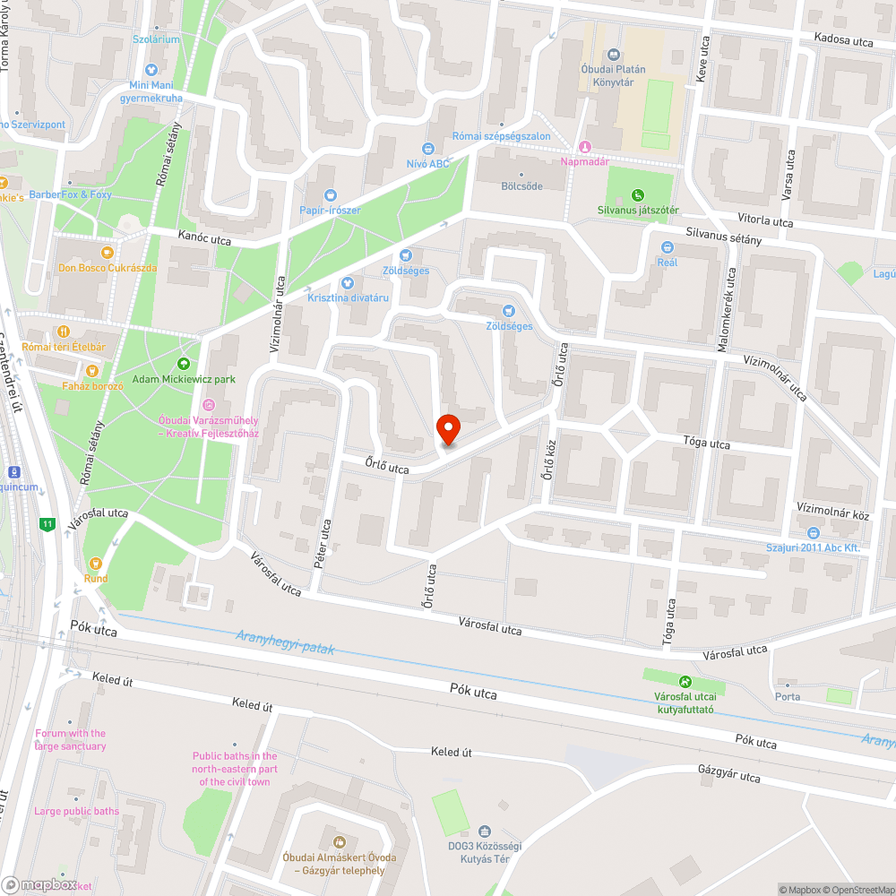 Hiányzó utcanévtábla bejelentés helye