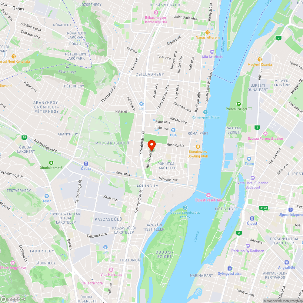 Széttört pad bejelentés helye