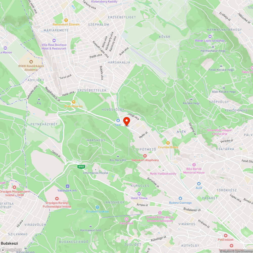 Tűzcsap a buszmegálló kellős közepén bejelentés helye