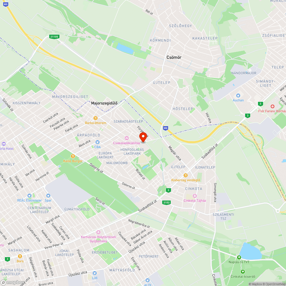 Illegális szemétlerakó bejelentés helye