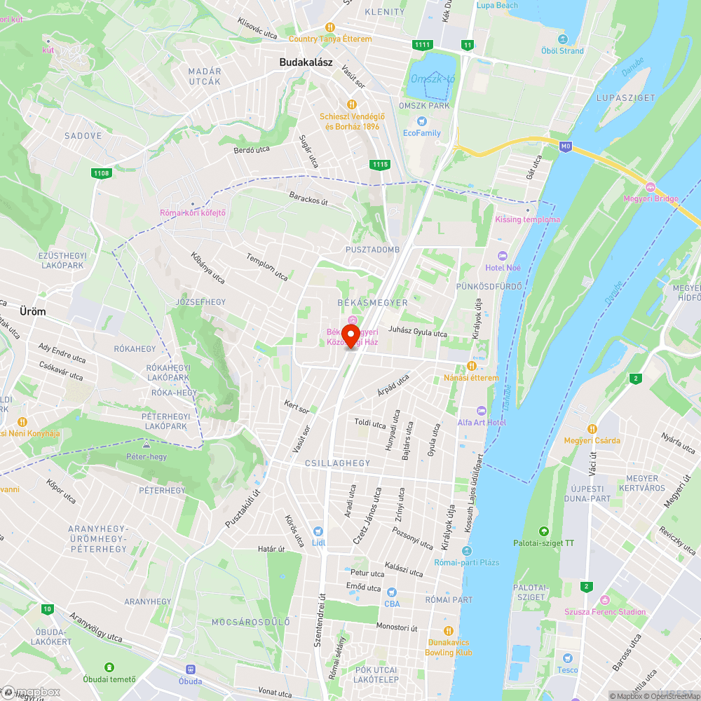 Békásmegyer, Csillaghegy hévátkelő bejelentés helye