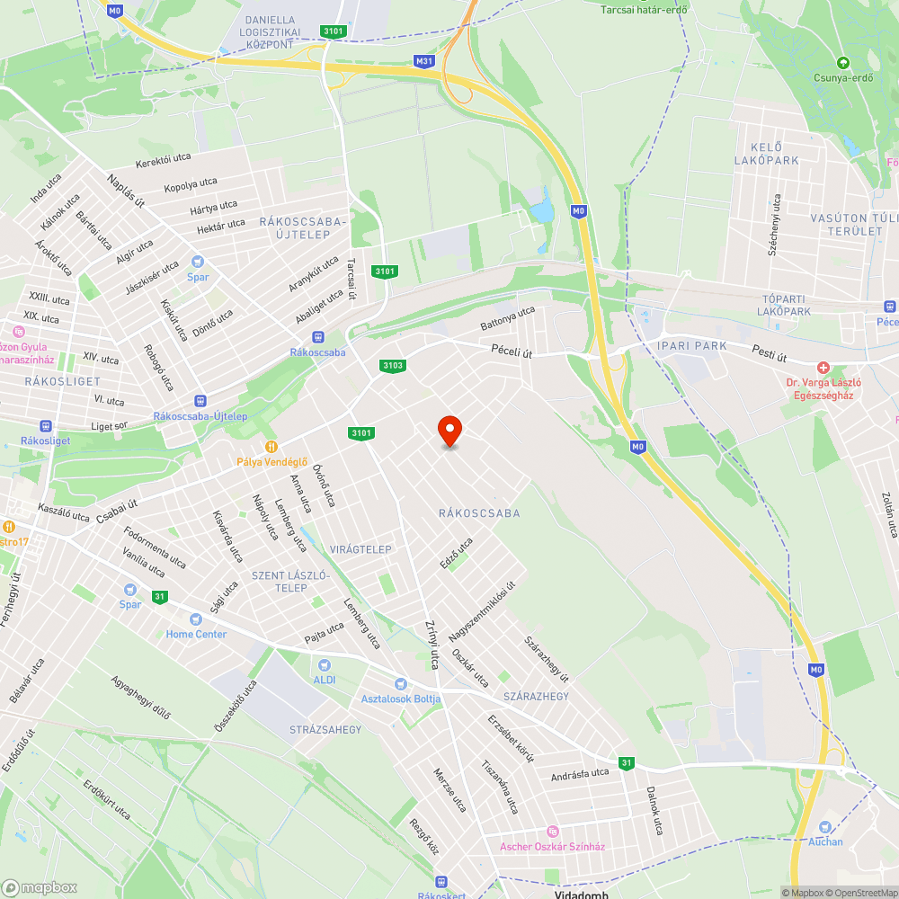 szokásos kátyúk bejelentés helye