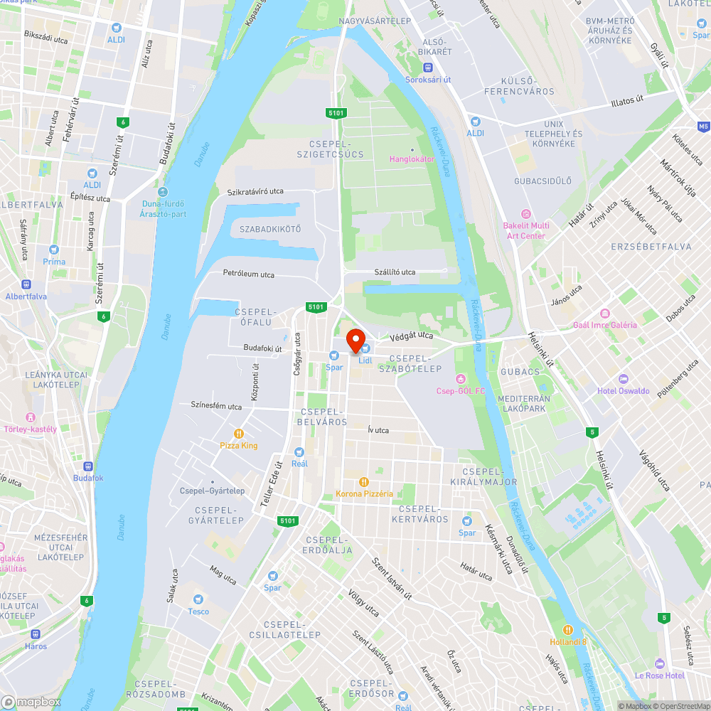 Megsüllyedt, mozgó aknafedél bejelentés helye