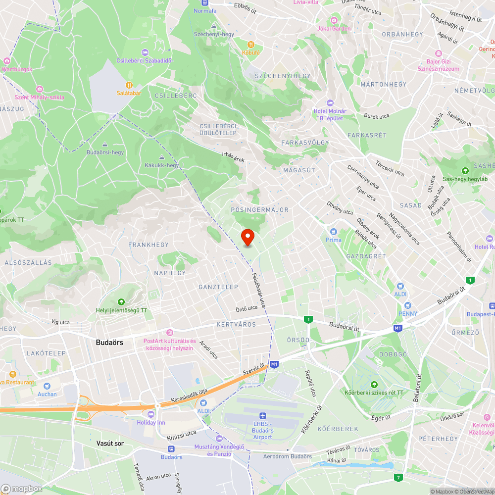 "Szemétdomb" a XI. kerületben bejelentés helye