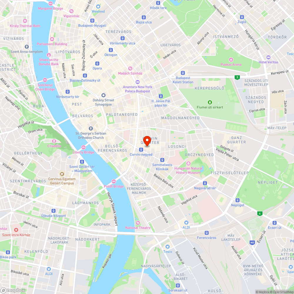 Megrongálódott díszburkolat bejelentés helye