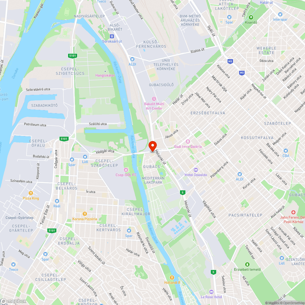 Csattogó aknafedél bejelentés helye