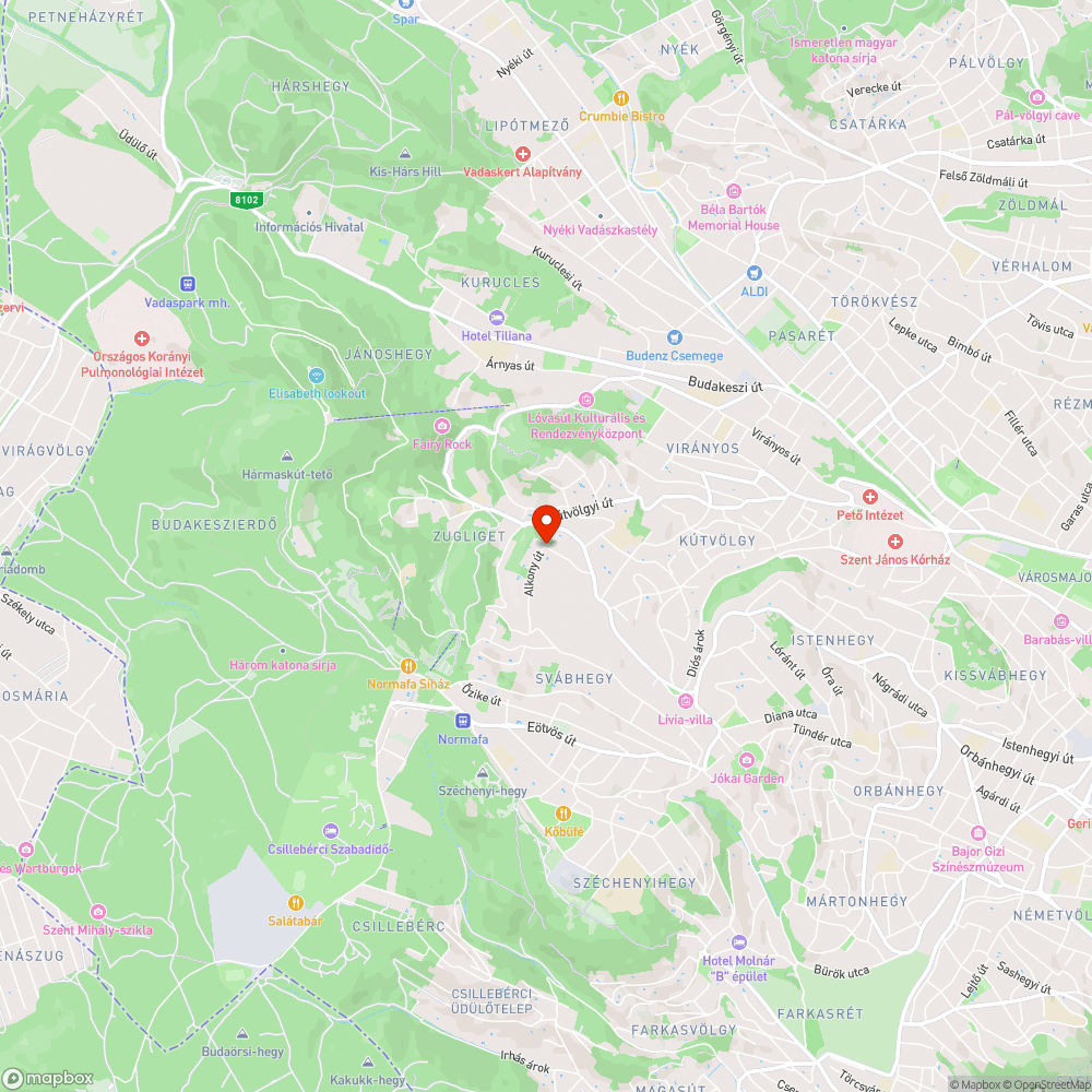 balesetveszélyes, elmozdult csatornafedél XII. kerület Bükkös út bejelentés helye