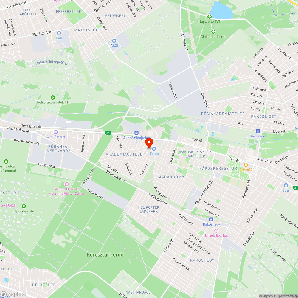 És most merre?... bejelentés helye