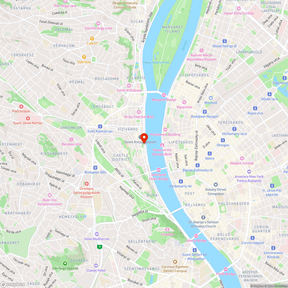 Szilágyi Dezső téri gyalogosveszély bejelentés helye