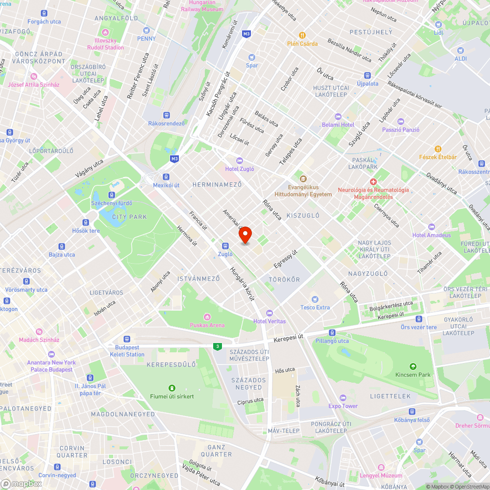 Járdahiba bejelentés helye