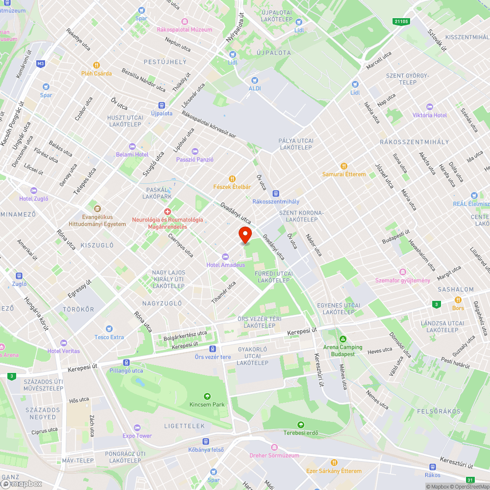 XIV. kerület Zsálya utca útfelújítása bejelentés helye