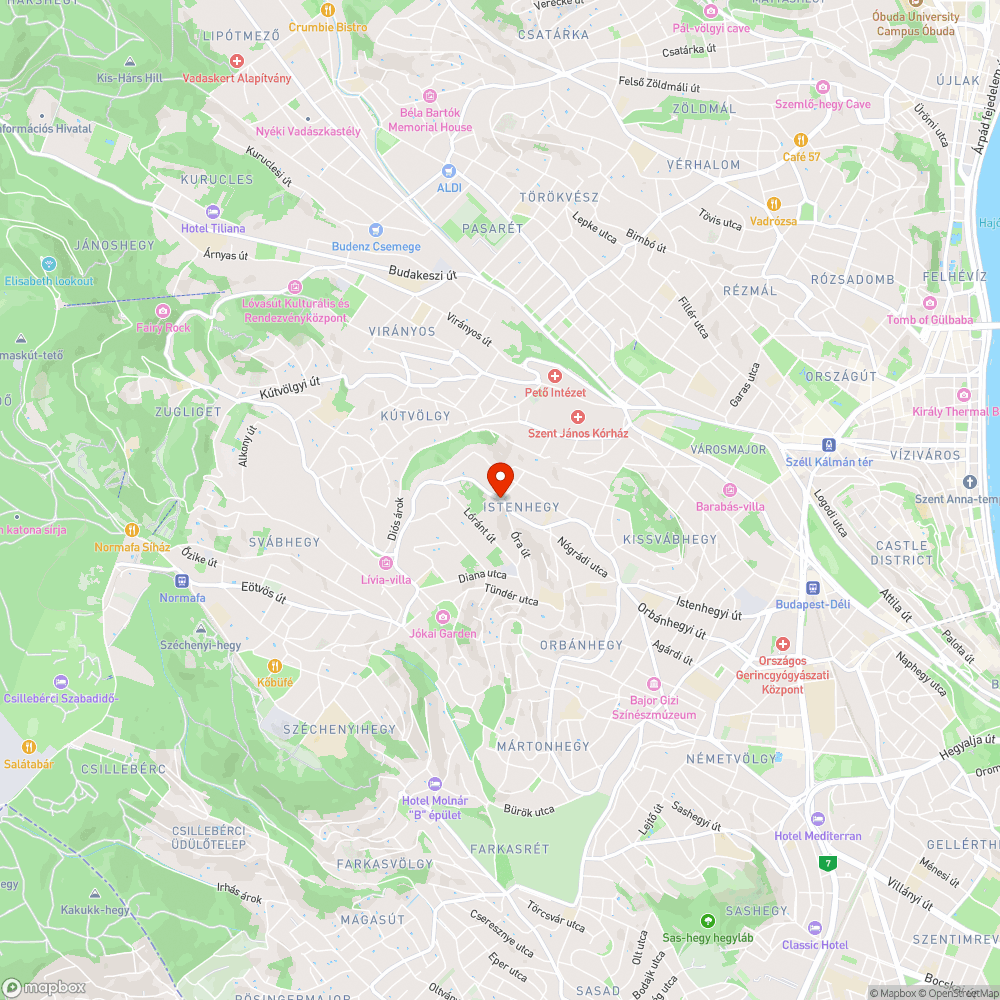 Hiányzó Szemetes - Óra út bejelentés helye