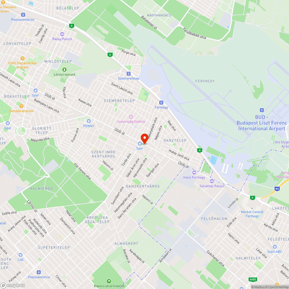 Elbontott utasváró bejelentés helye