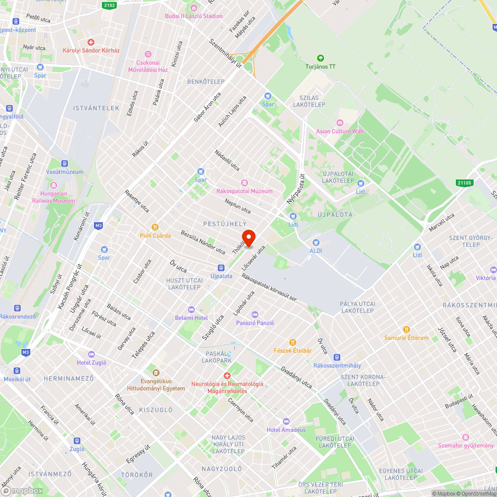 Késleltetett átkelés a Molnár Viktor utcánál bejelentés helye