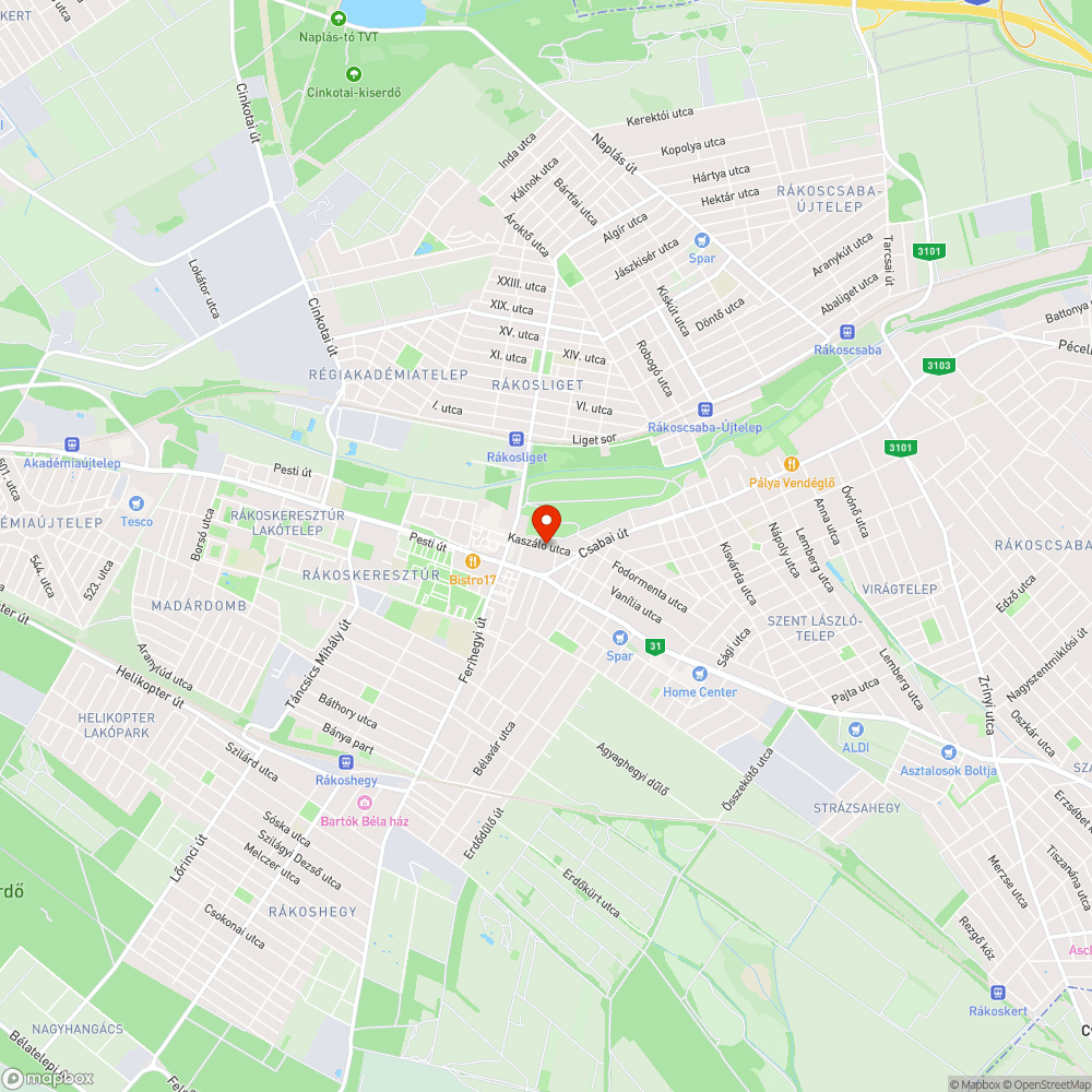 Árok és környezet problémák bejelentés helye