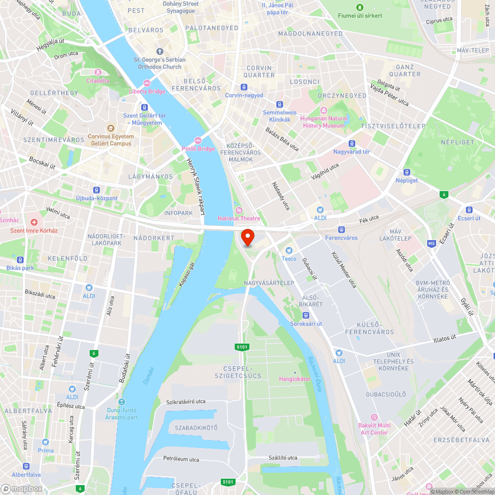 Szemétóceán a Rákóczi hídnál bejelentés helye